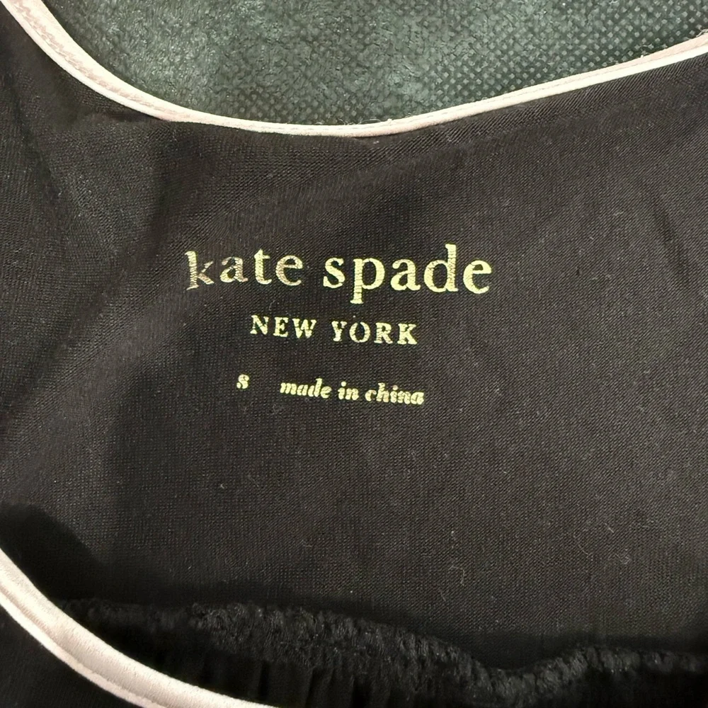 🔥Kate Spade Women’s Black Tank Dress with Pink Trim Size S EC🔥